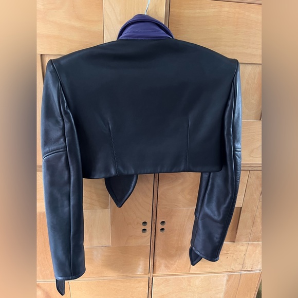 NWOT JAGNE Leather MARIEME Jacket and Leather shirt suit - Picture 7 of 16